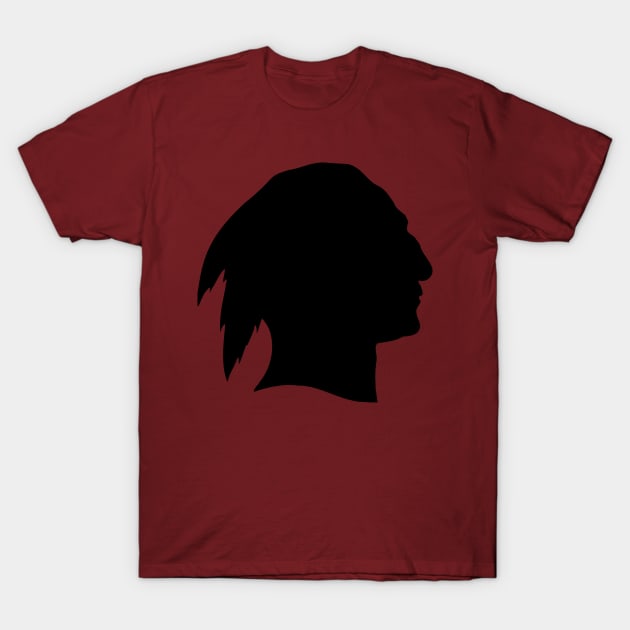 Brave Head Black T-Shirt by Washington Football